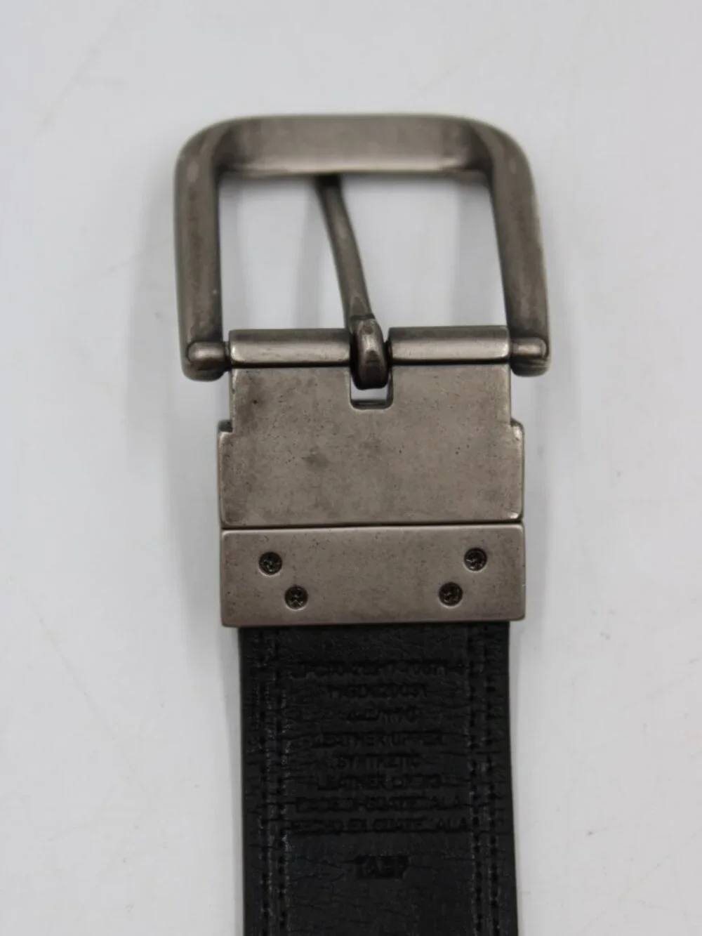 Dickies Reversible Faux Leather Belt Men Size 44 Black Brown Work Casual Classic